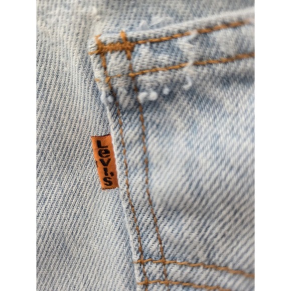 Vtg Levi's 550 Relaxed Fit Tapered Leg Orange Tab Jeans Men's 36x31.5 Light Wash - Picture 8 of 16